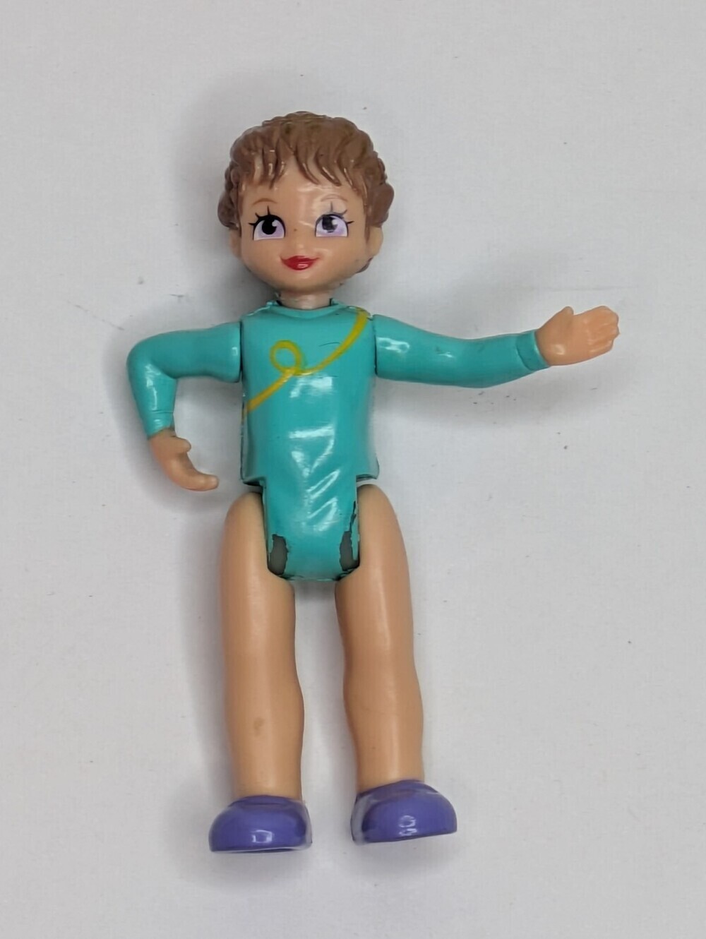 Fisher-Price Sweet Streets Go Anywhere Gymnast Doll Figure 2.5in
